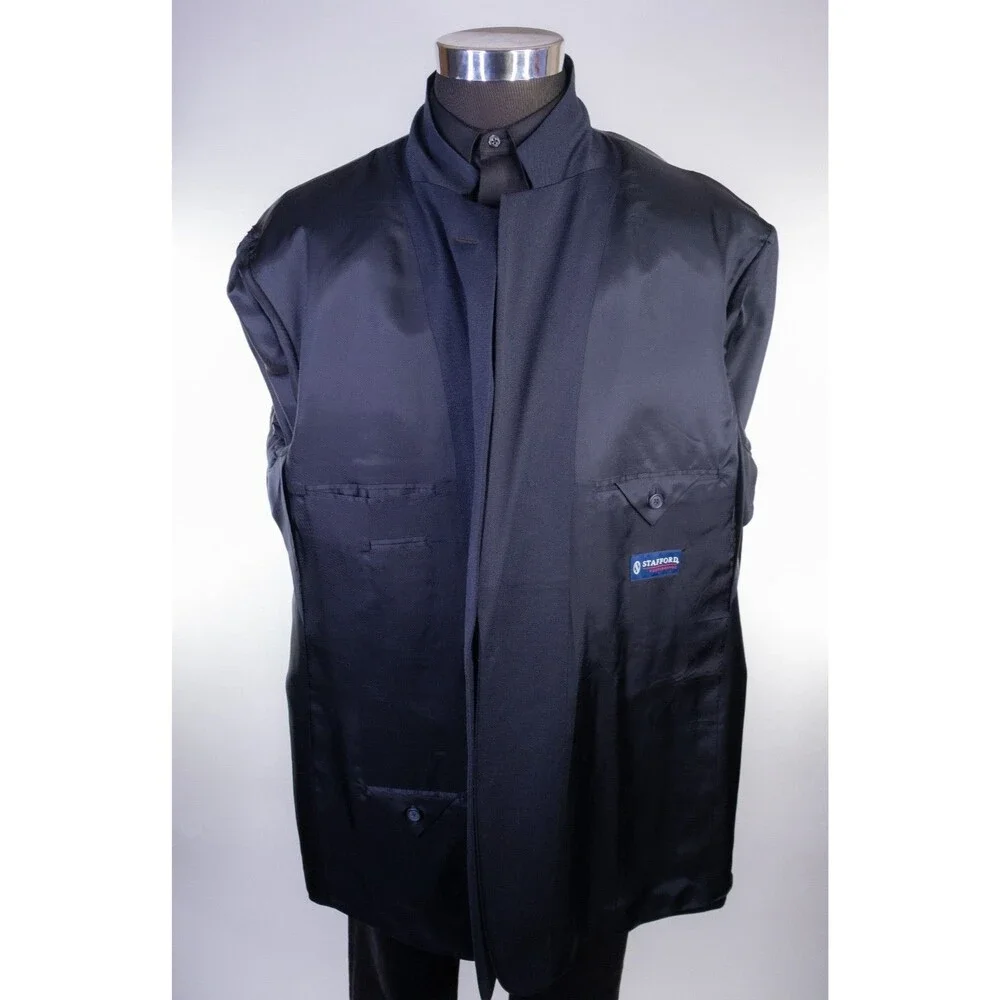 Stafford Performance Blazer Sport Coat 50L Bronze 2-Button Stretch Wool Jacket